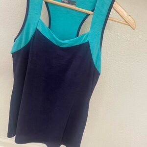 Lija Women's Tank Top in Blue and Teal
